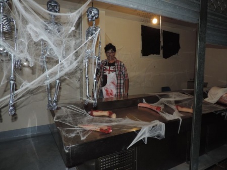 El "carnicero", protagonista del mercado del terror en Halloween