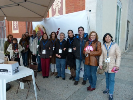 Punto informativo del consejo ubicado en la plaza del Gran Teatro este 3 de diciembre