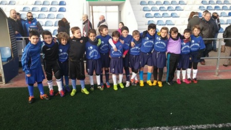 Uno de los equipos de la escuela de fútbol de Manzanares