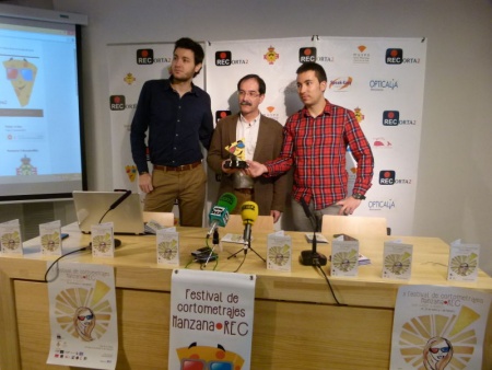 Mario Cervantes, Manuel M. Gaitero y Juan Pedro Araque en la presentación oficial del festival