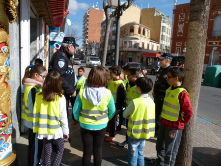 Uno de los grupos de policías por un día