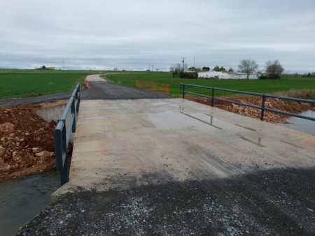 Aspecto del nuevo puente del Camino de Daimiel