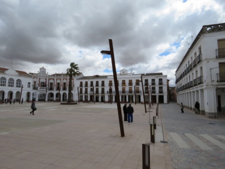 Vista de la plaza de la Constitución tras su reforma