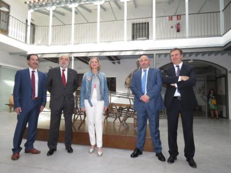 Visita de Carmen Casero al Museo del Queso Manchego