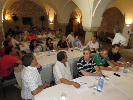 El profesor Lisarrague, durante el curso