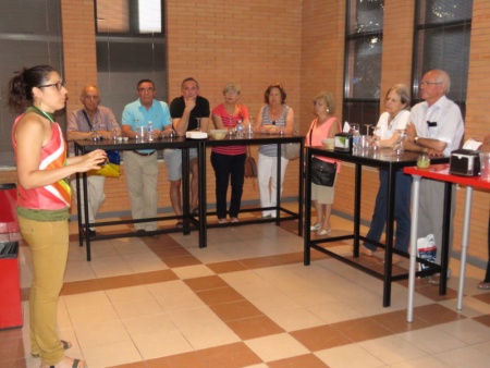 Mónica Bastante, durante una de las catas comentadas de cerveza artesana