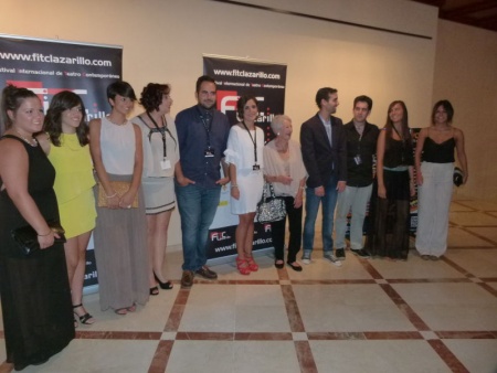 Equipo del festival 2014 con la veterana actriz Asunción Balaguer, que recibió el Premio Escena