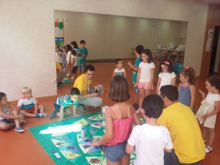 Uno de los juegos realizados en esta actividad de educación ambiental