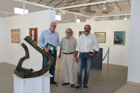 Julián Nieva con Juan Antonio Giraldo y Antonio Ruiz en Villanueva de los Infantes