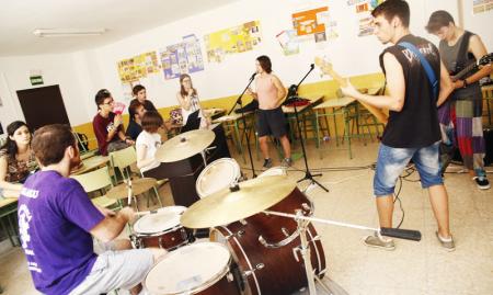 Jóvenes en la Semana del Rock de Manzanares