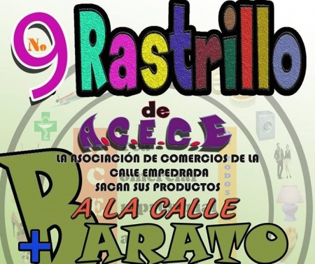 Cartel informativo del 'rastrillo' de Acece