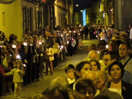 Centenares de fieles en la procesión de Jesús del Perdón