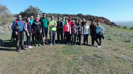 Senderistas participantes en la ruta