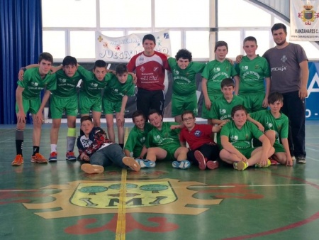 Equipo infantil masculino de la Escuela Municipal de Balonmano