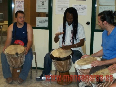 Jornadas Interculturales, taller de percusion
