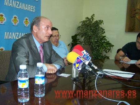 Miguel Ángel Pozas, durante la rueda de prensa