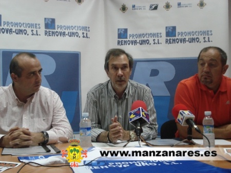 Alfonso Luna, Ramón Peco y Paco Vidal en rueda de prensa