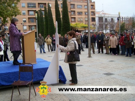 Momento de la concentración del 25 N 09