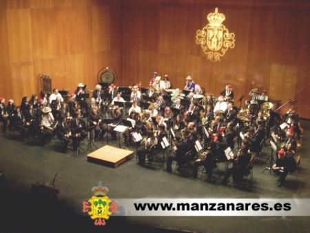 Banda de Manzanares en el concierto de fin de año 2008