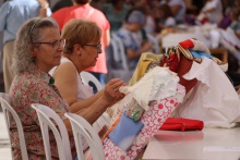 27 Muestra de encaje de bolillos