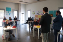 Visita de Manuel José Palacios y Pablo Camacho al programa 'Emple@ Manzanares V'