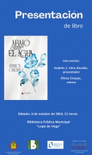 Presentación del libro ‘Abajo canta el agua’ de África Crespo