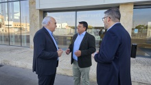Julián Nieva durante su visita a la cooperativa Jesús del Perdón