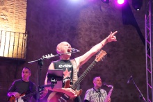 Jesús Cifuentes en el concierto de 2022 en la plaza de Manzanares