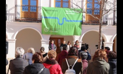 Acto celebrado en la plaza de la Constitución de Manzanares en el Día Mundial contra el Cáncer