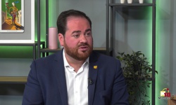 Momento de la entrevista a Pablo Camacho en Turno de Palabra