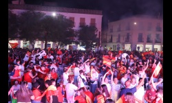 Celebración en Manzanares del segundo Mundial de fútbol de la Selección Española masculina