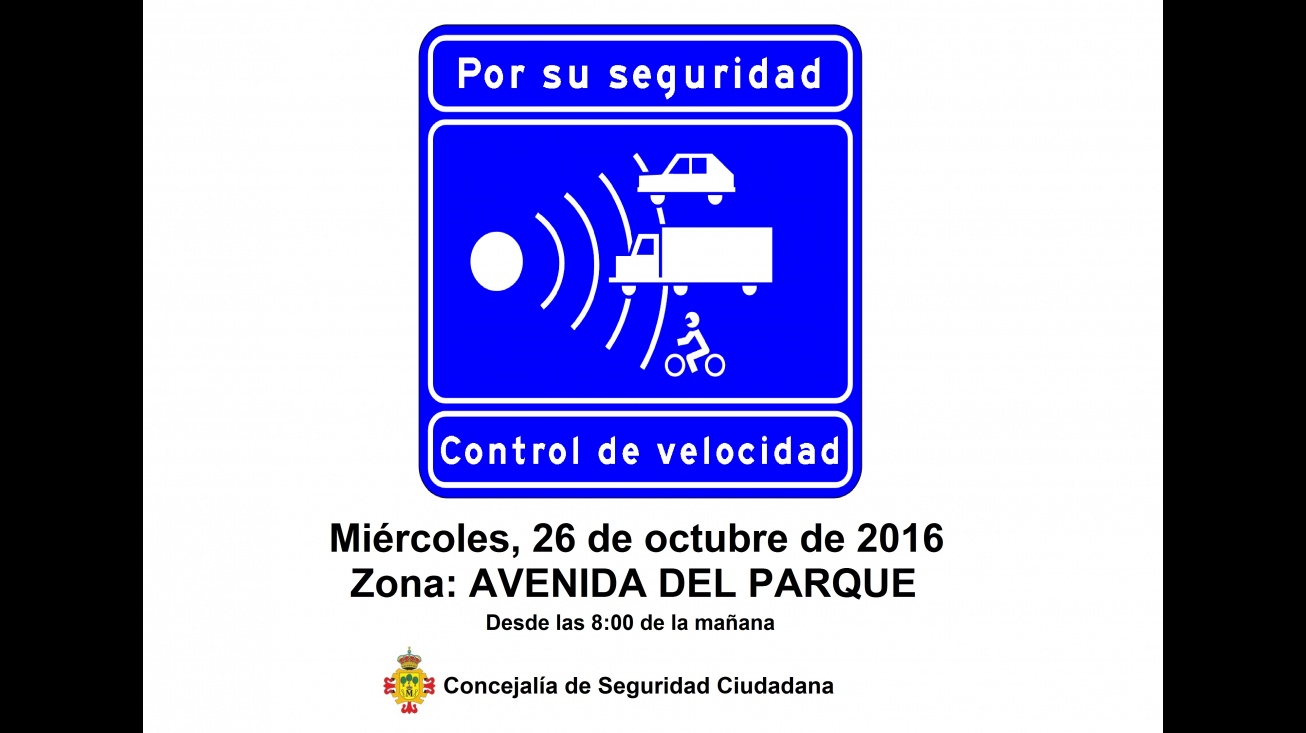 Control de velocidad en Avenida del Parque de Manzanares