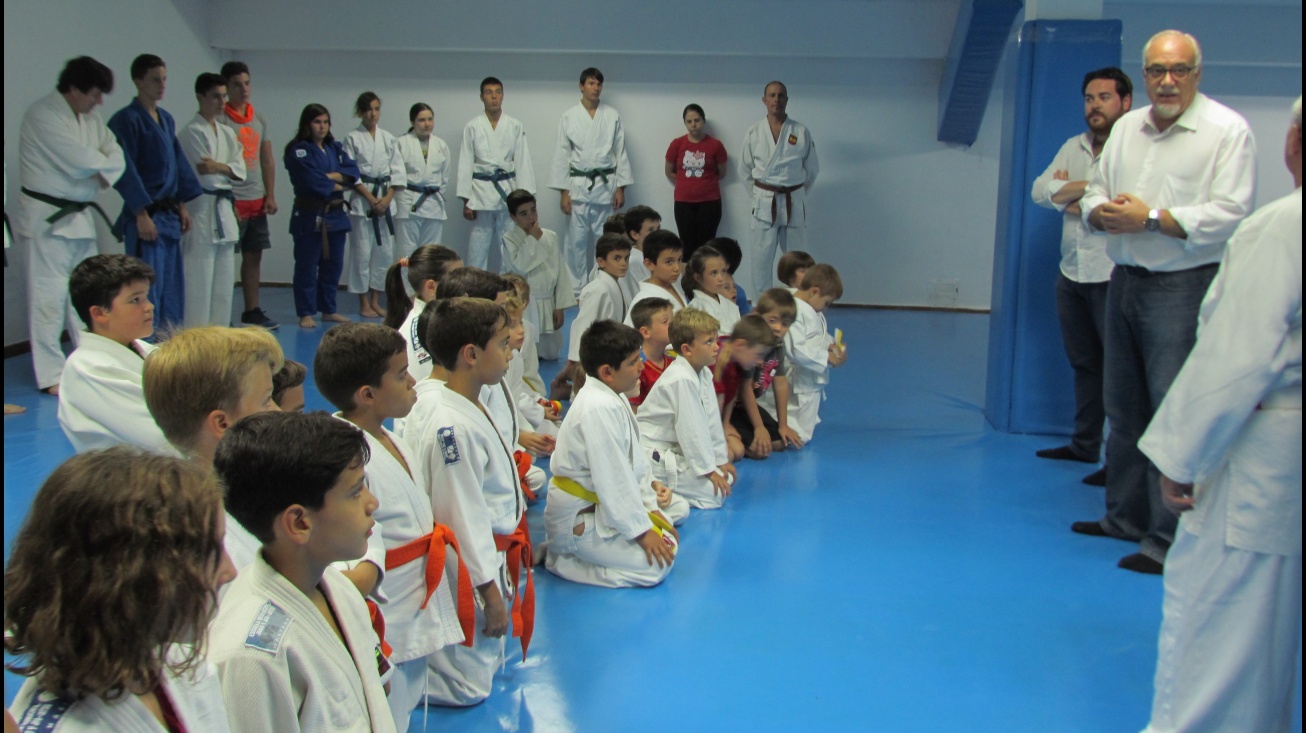Julián Nieva, en la inauguración de la 40ª temporada del Club de Judo Manzanares
