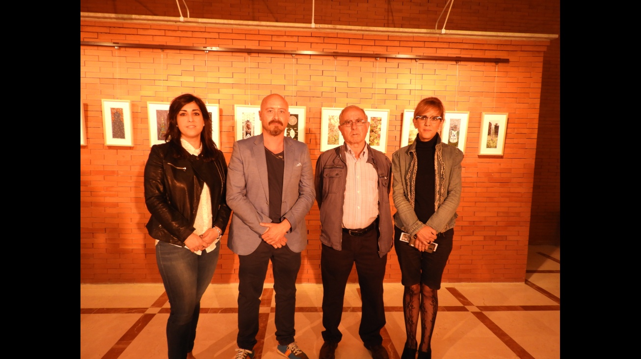 Los artistas Manuel Fernández y Gustavo Fernández, junto a las concejalas Silvia Cebrián y Gemma de la Fuente