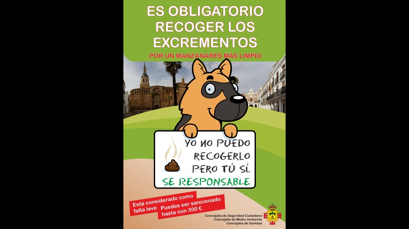 Campaña de información y concienciación sobre la obligación de recoger los excrementos de las mascotas