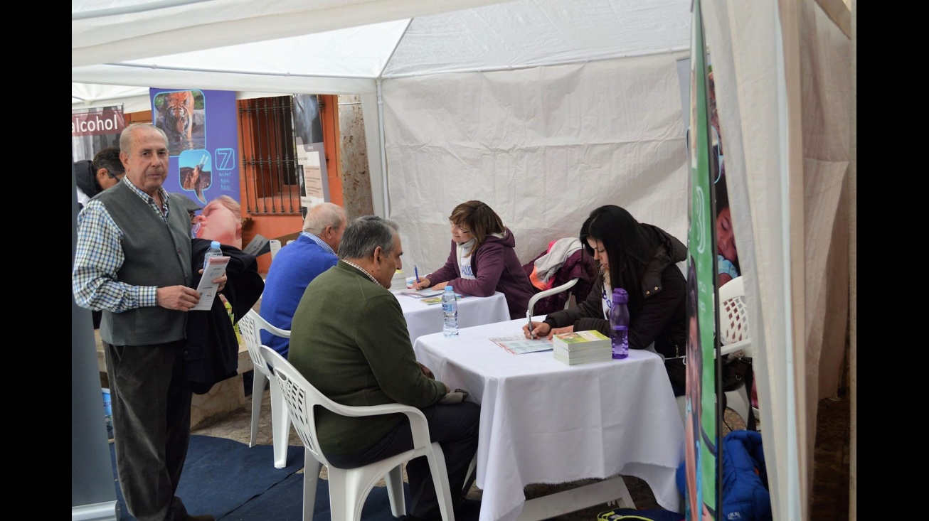 Stand de Exposalud en La Solana