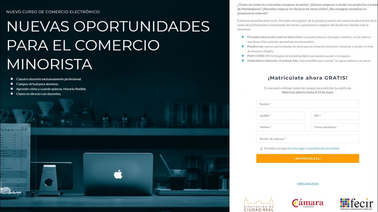 Curso de comercio electrónico 'Nuevas oportunidades para el comercio minorista'