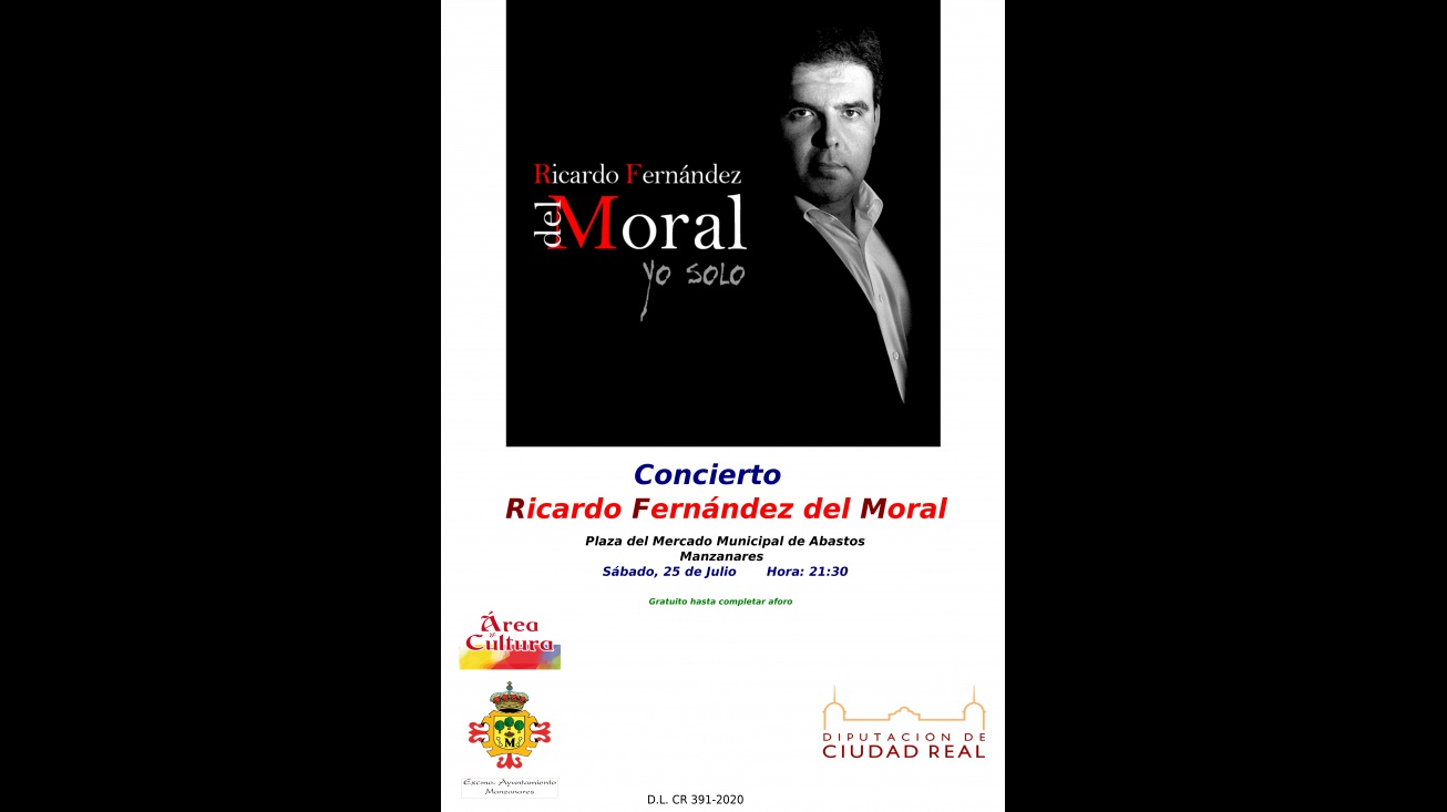 Cartel del concierto de Ricardo Fernández del Moral