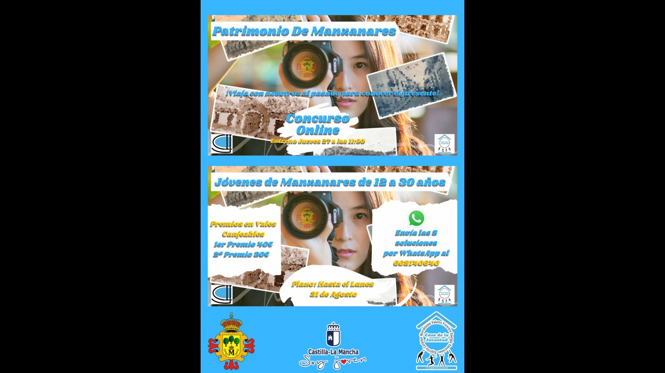 Cartel de la Casa de la Juventud en 'Patrimonio de Manzanares'