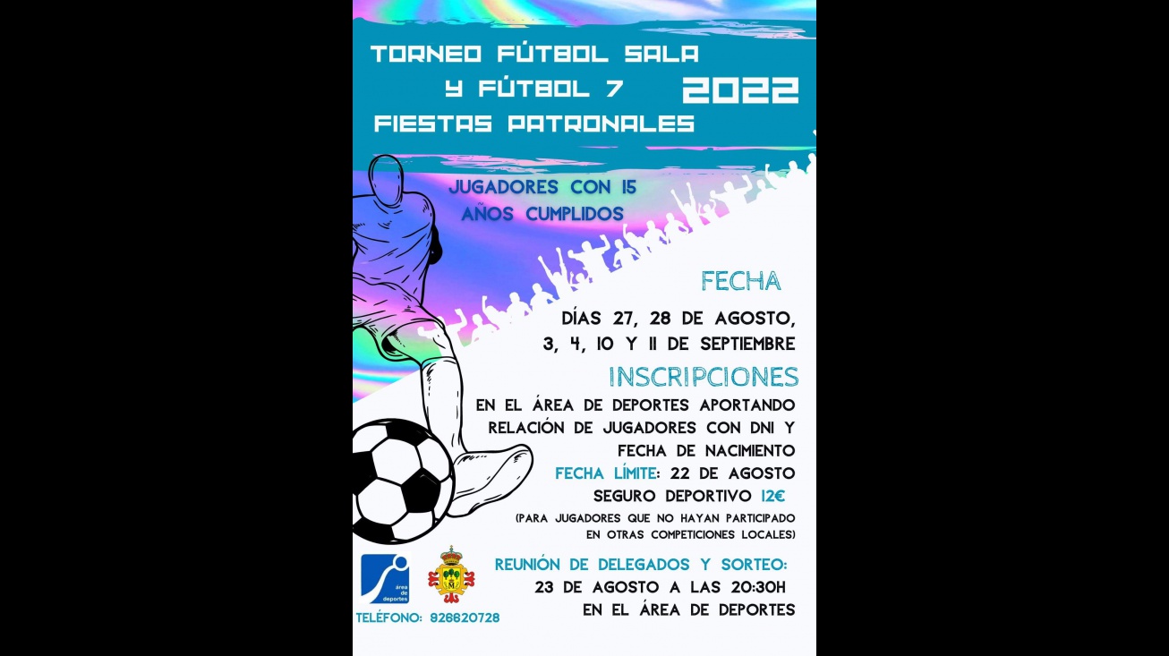 Cartel Fútbol sala y Fútbol 7