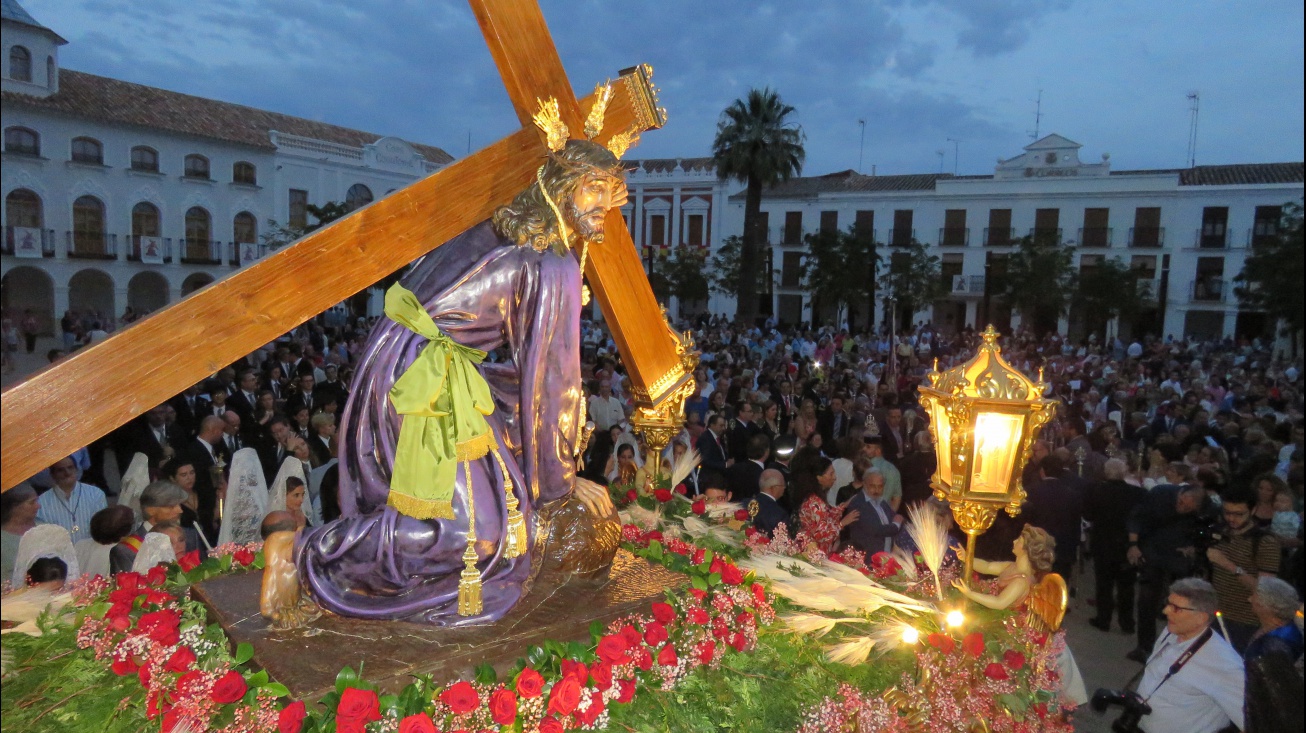 Salida de la imagen de Jesús del Perdón en la procesión de 2018