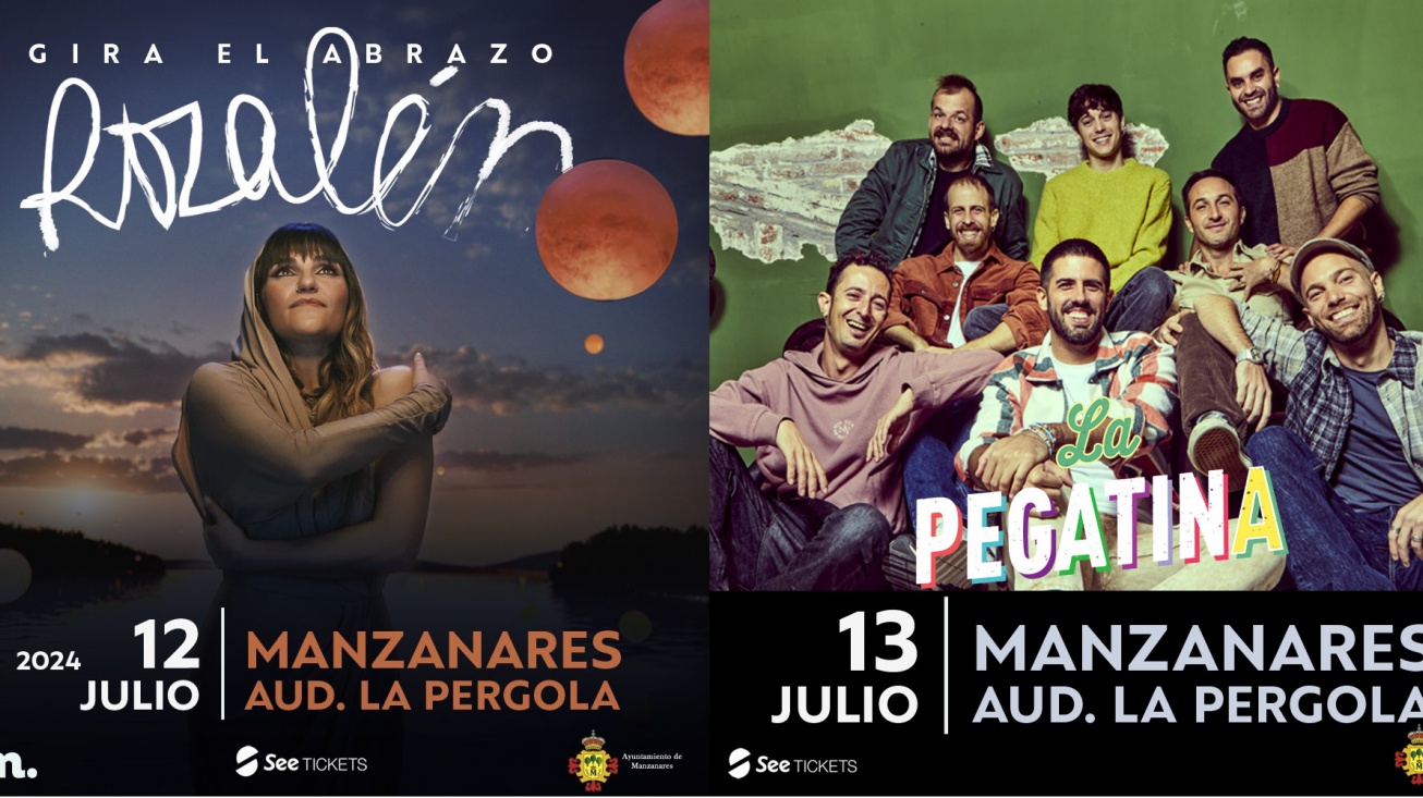 Carteles de los conciertos de Rozalén y La Pegatina