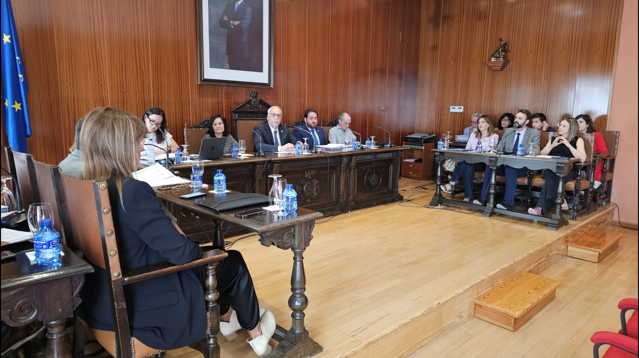 Momento del pleno ordinario de mayo de 2025