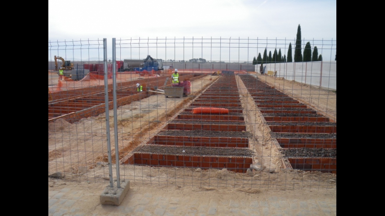 Obras de ampliación del cementerio