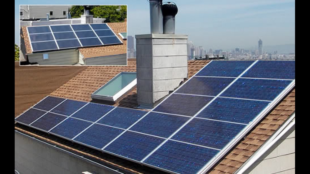 Paneles solares en viviendas