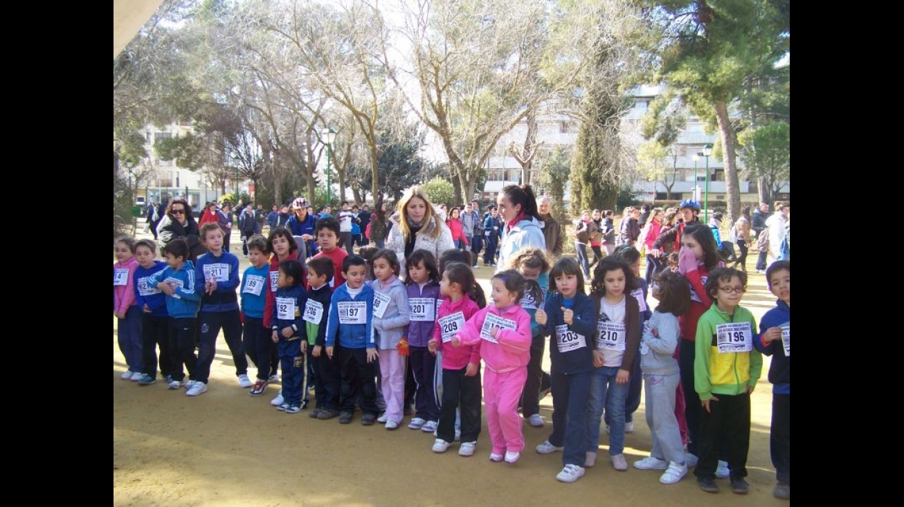 Los más pequeños también participaron en la carrera solidaria