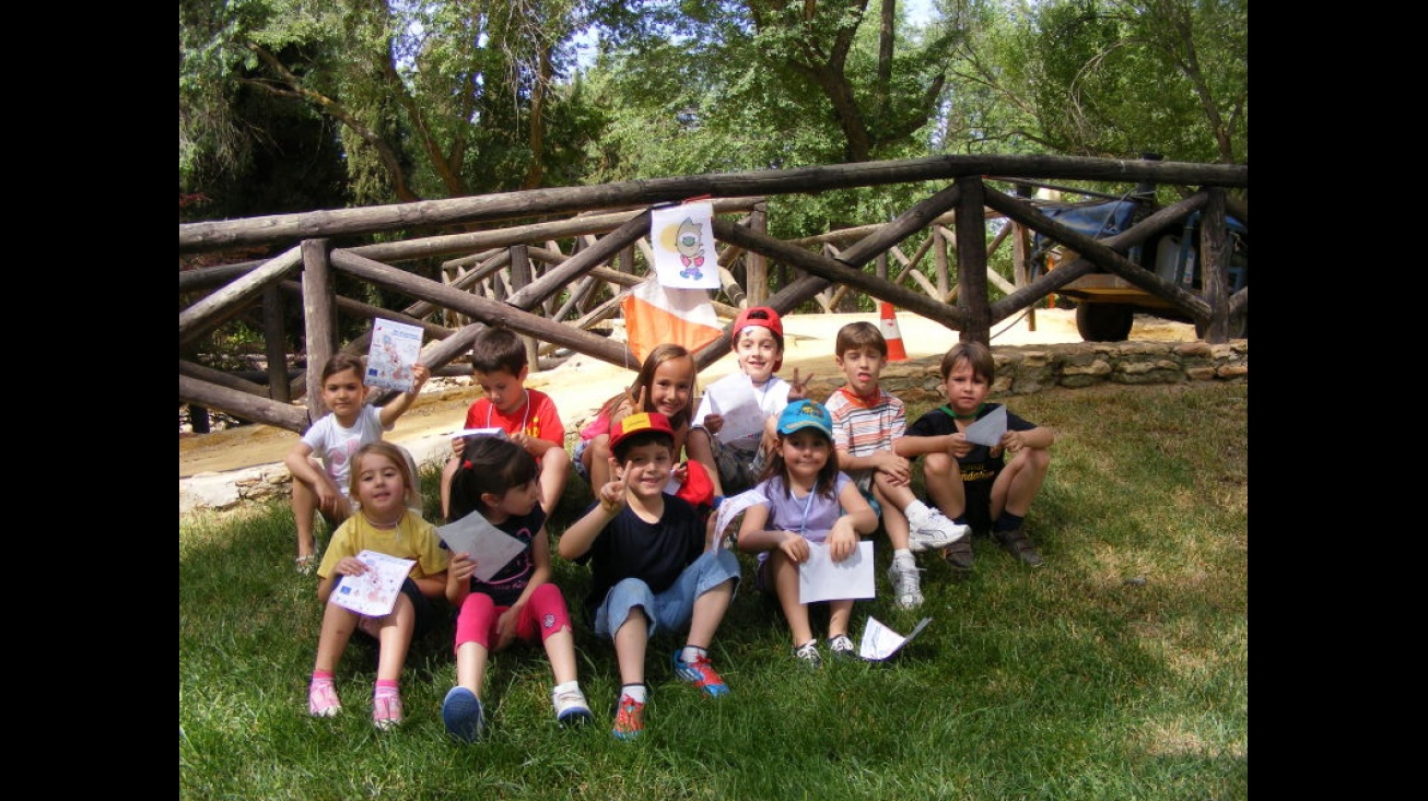 Alumnos de Altagracia en el parque