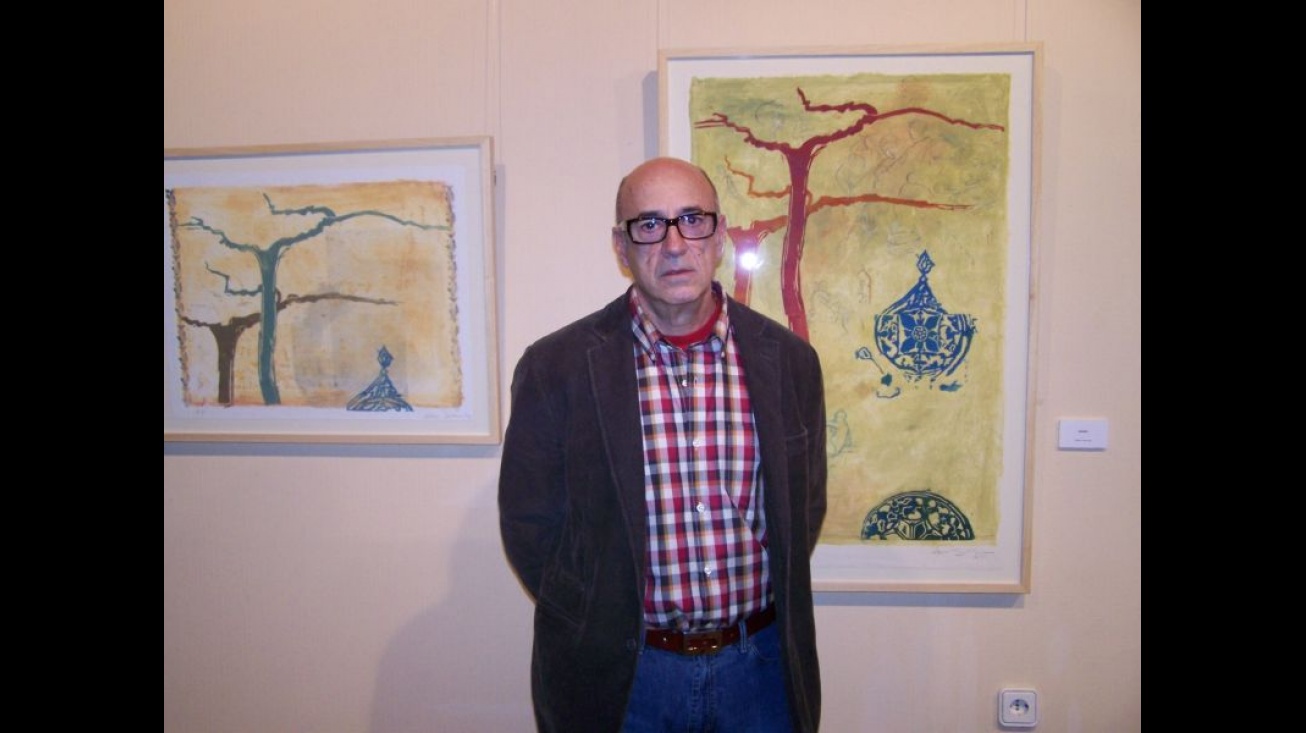 Juan Sanchez en exposición, archivo