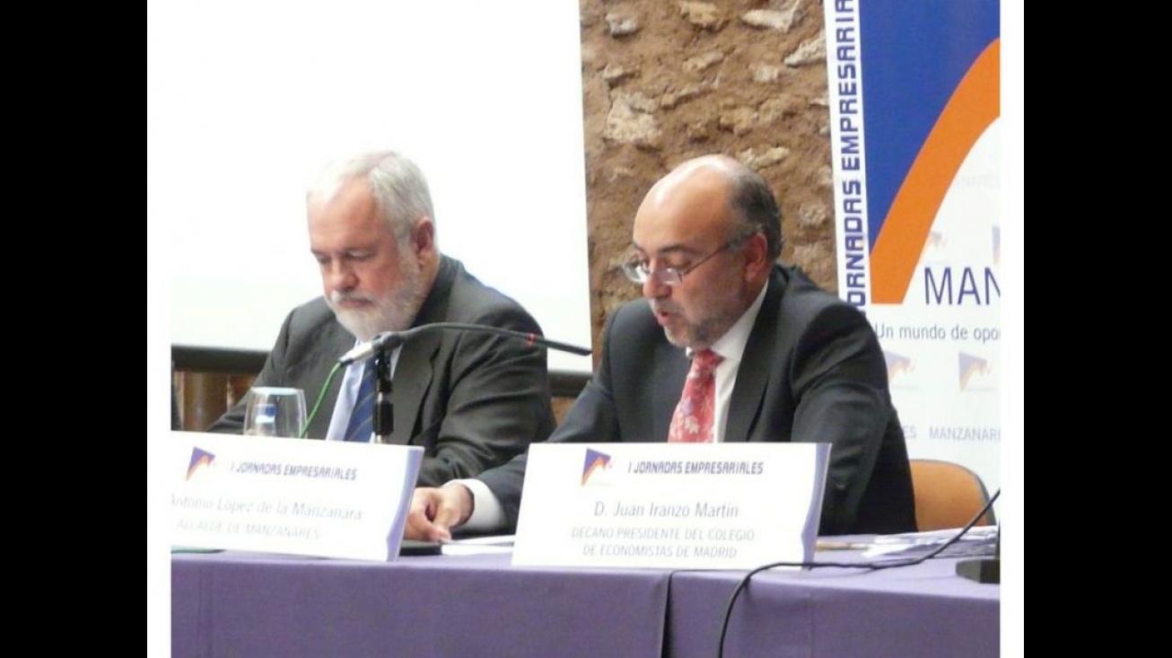 Jornadas 2011, Alcalde de Manzanares junto al Ministro Arias Cañete