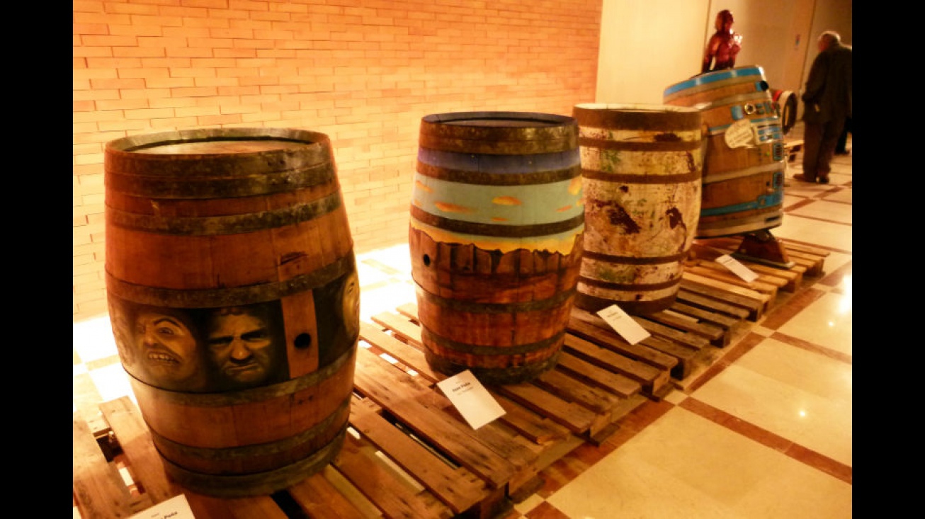 Arte en Barricas en el Gran Teatro